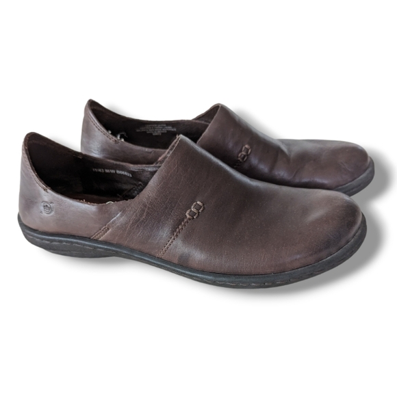 Born | Shoes | Born Slip On Leather Loafers 1 Brown B66823 Casual ...